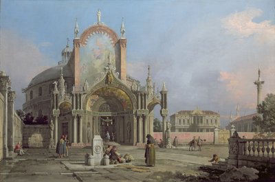 Capriccio of a Church, c.1750 by Giovanni Antonio Canal